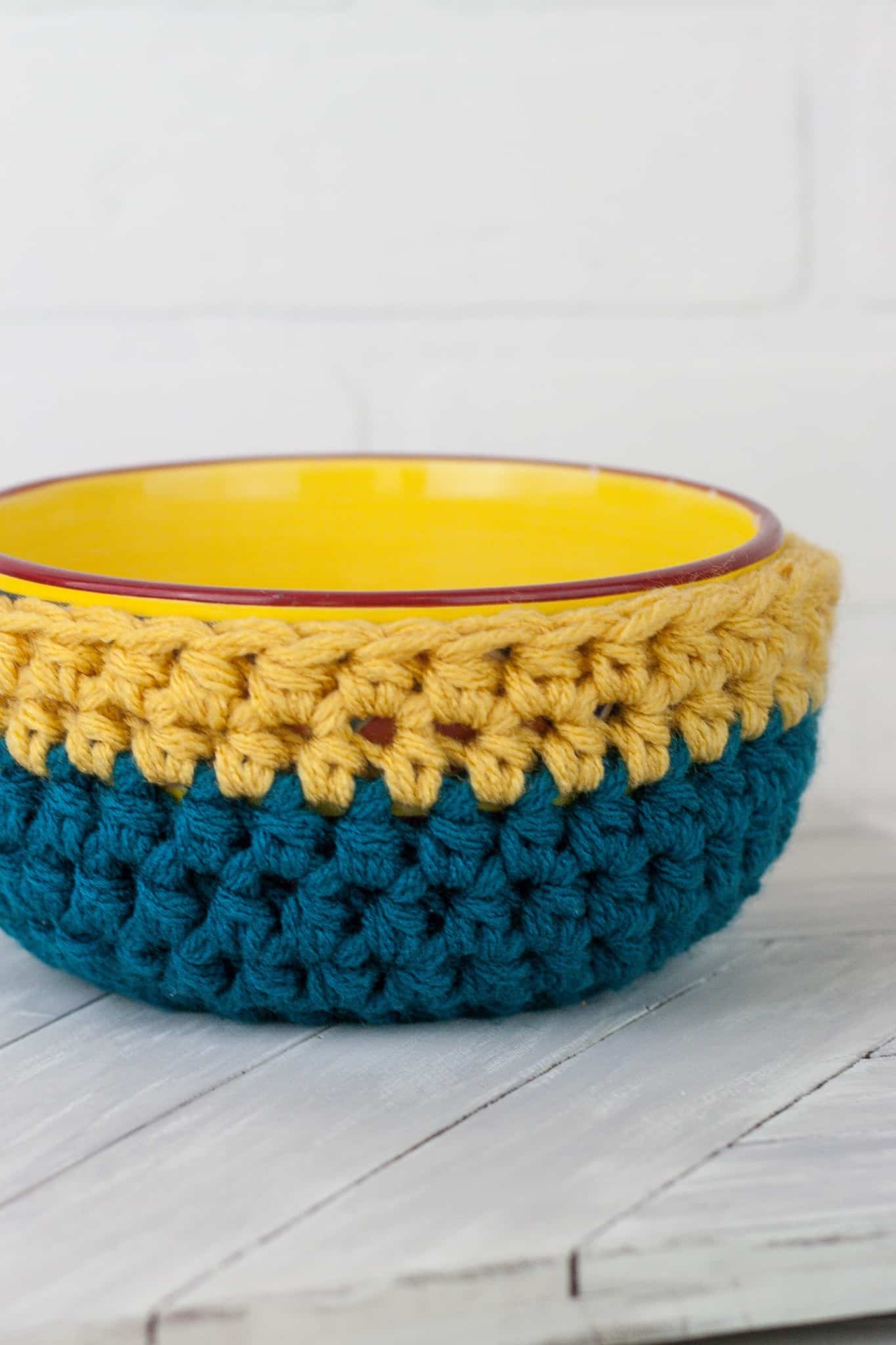 15 Minute Easy Crochet Bowl Cozy Free Pattern Winding Road Crochet