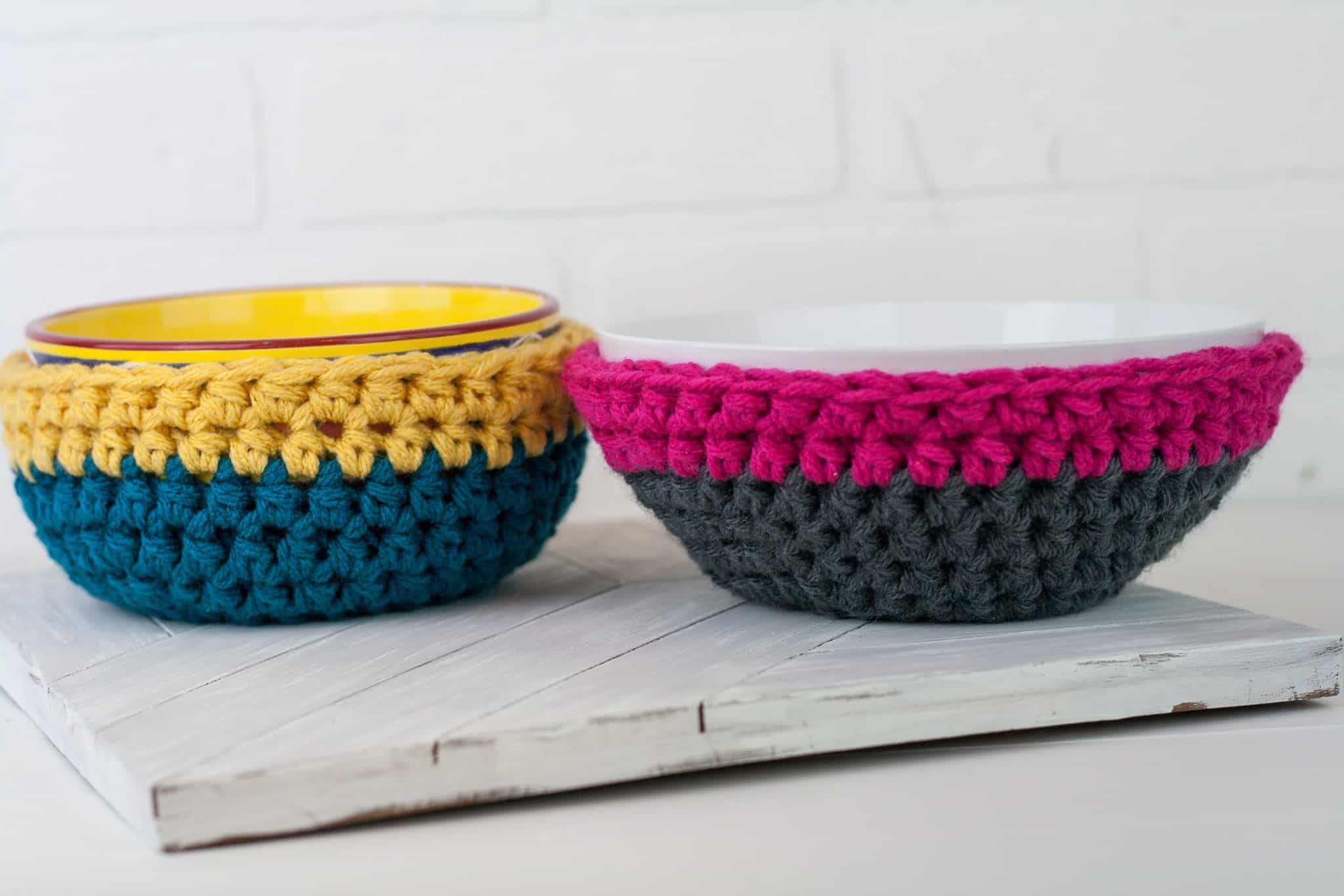 15 Minute Easy Crochet Bowl Cozy Free Pattern Winding Road Crochet