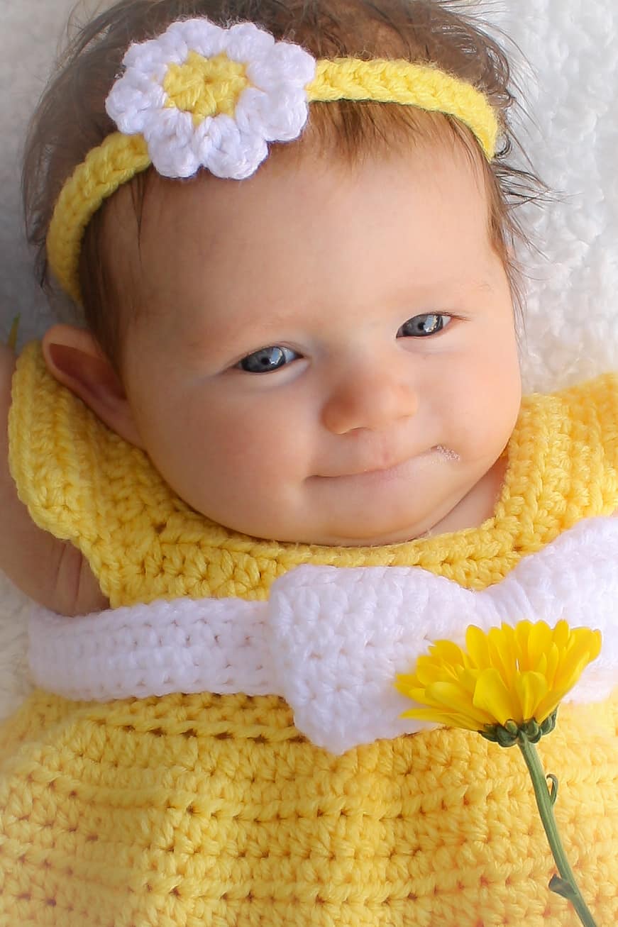 Simply Spring Baby Dress: 6 - 18 Months Free Crochet Pattern - Winding ...