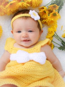 Simply Spring Crochet Baby Dress: Newborn-6 Months - Winding Road Crochet