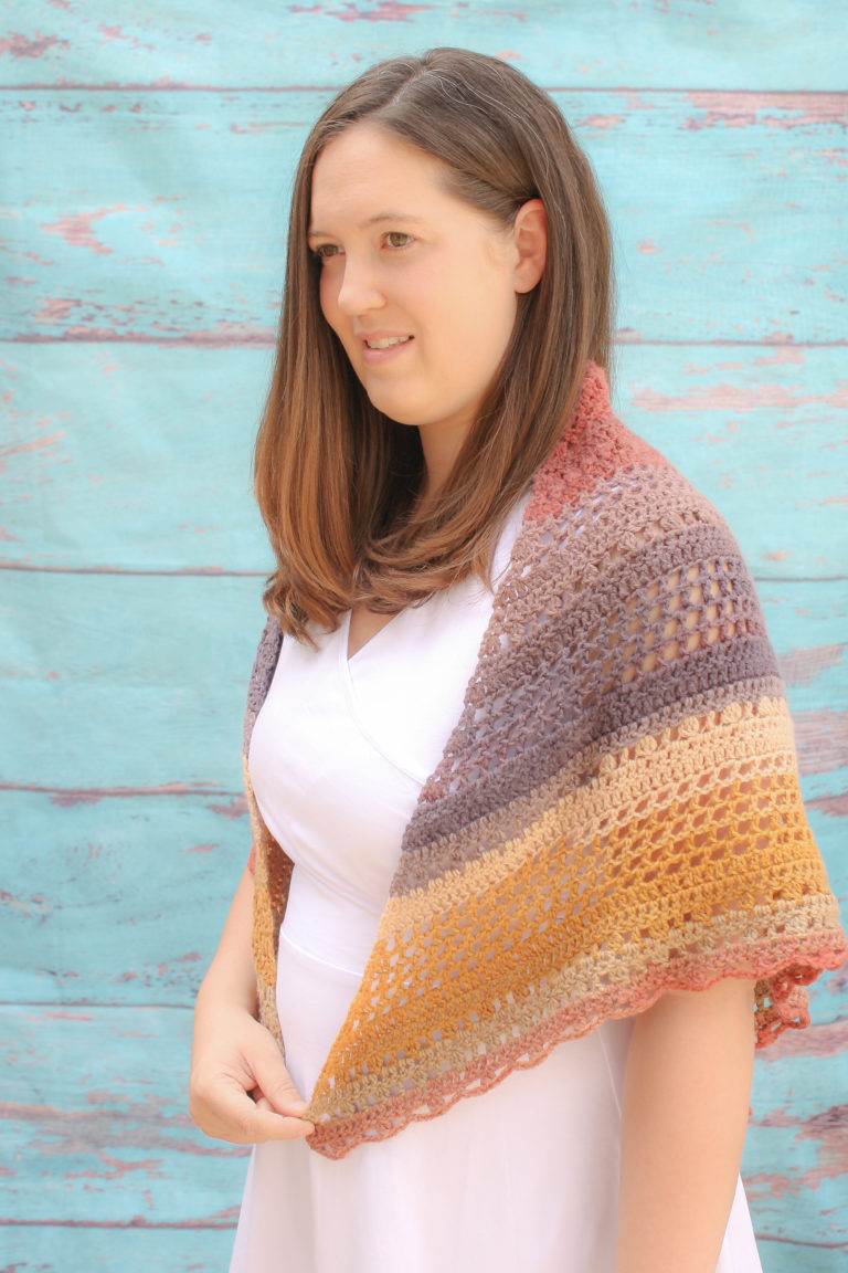 Desert Sunset Shawl: Free Crochet Pattern - Winding Road Crochet