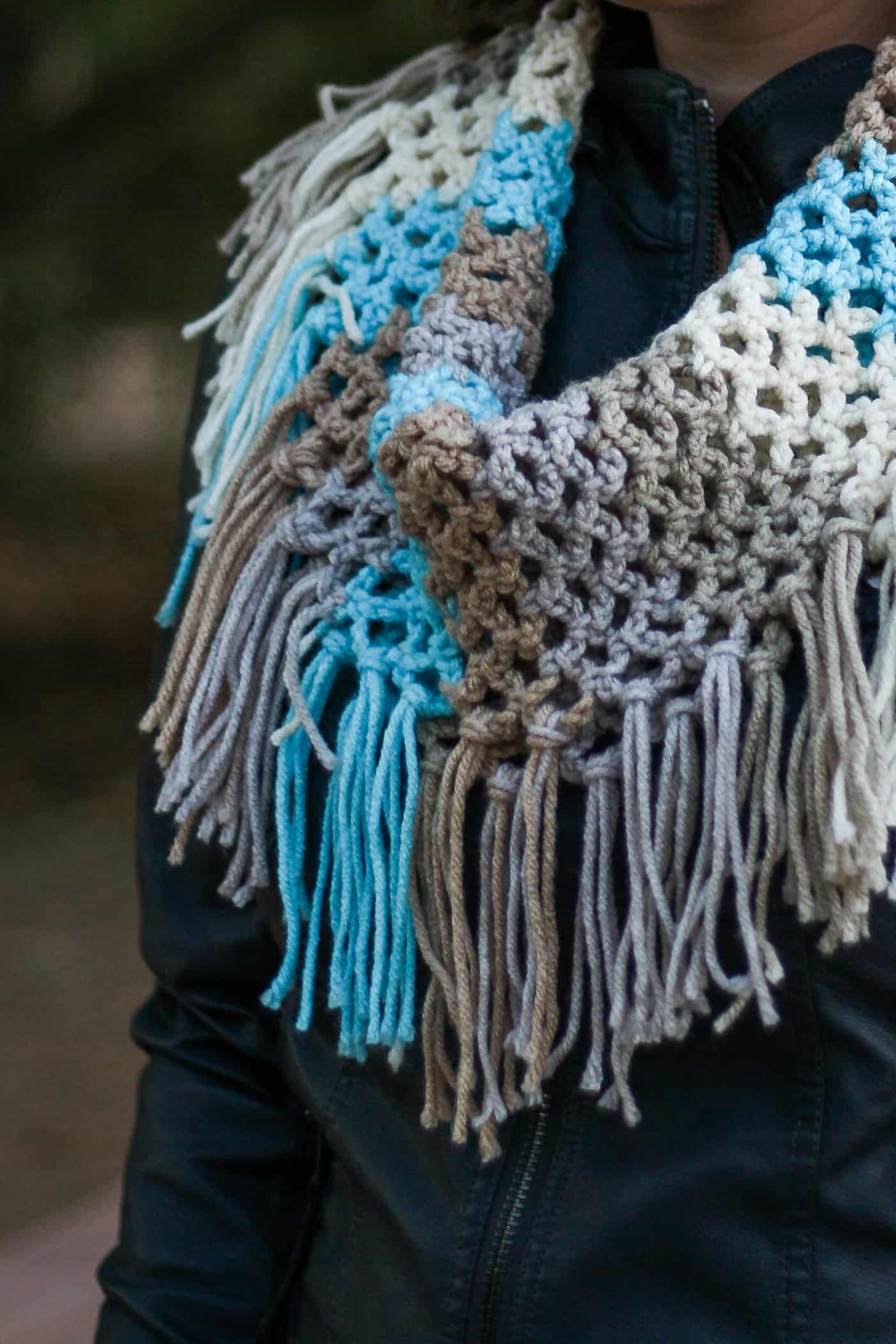 Spring Fringe Cowl: Free Crochet Pattern - Winding Road Crochet