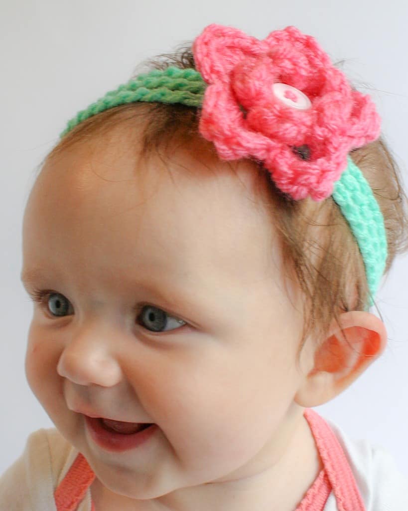 Rosey's Headband Free Crochet Pattern - Winding Road Crochet