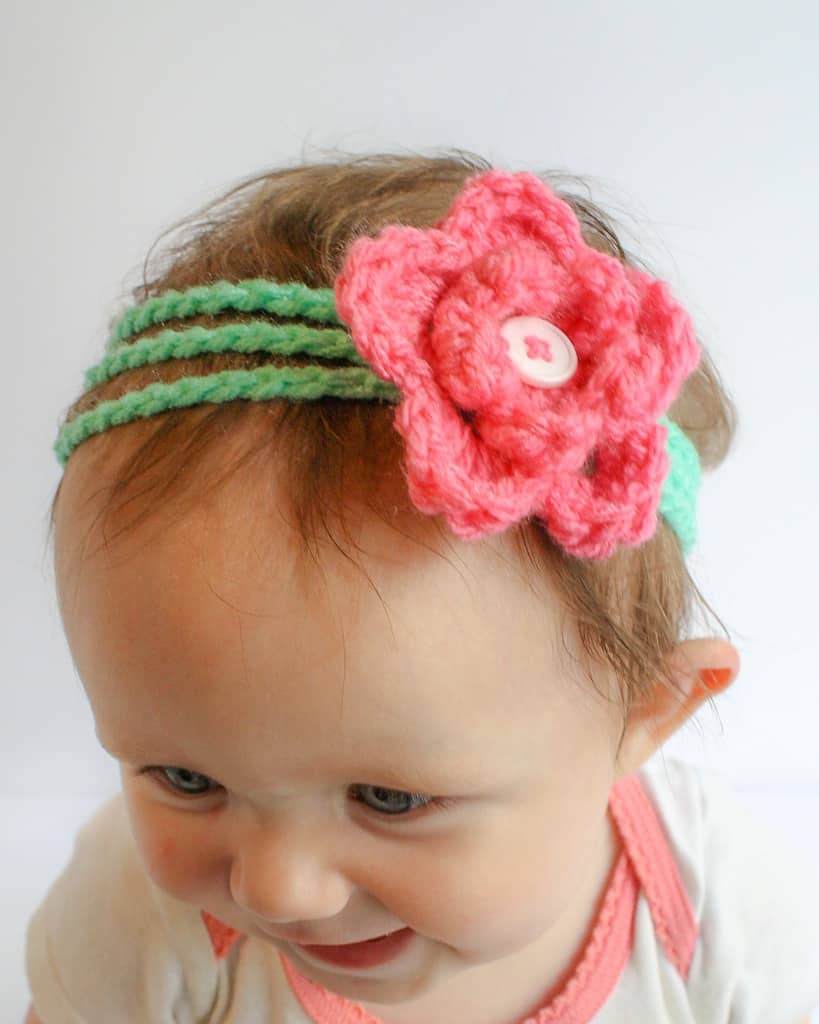 Rosey's Headband Free Crochet Pattern - Winding Road Crochet