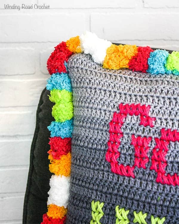 How To Add Pom Pom Edging with Pomp-a-Doodle Yarn! 