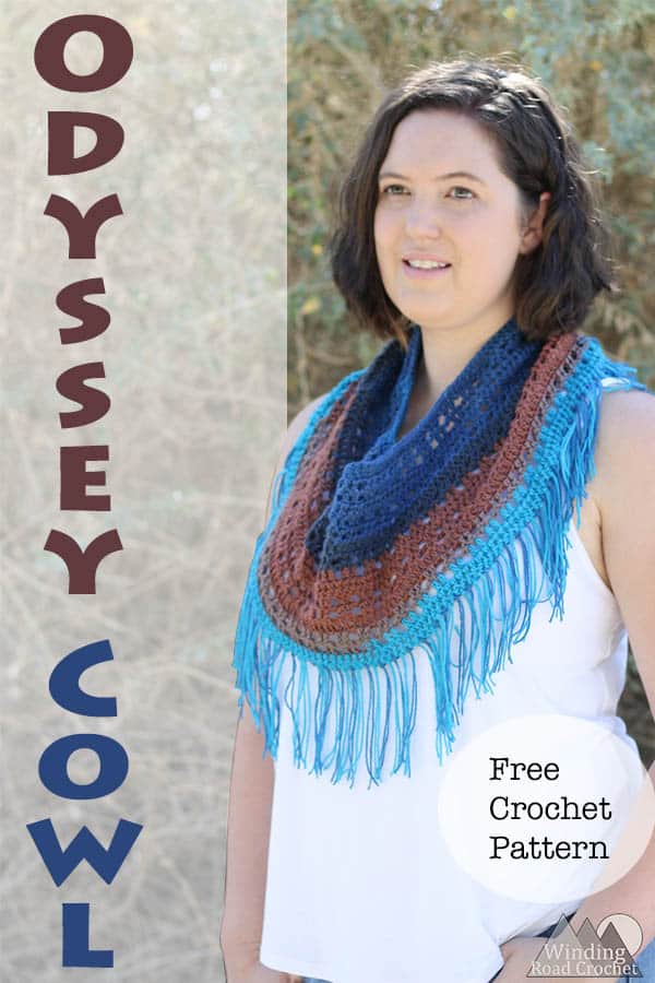 Odyssey Cowl Free Crochet Pattern - Winding Road Crochet