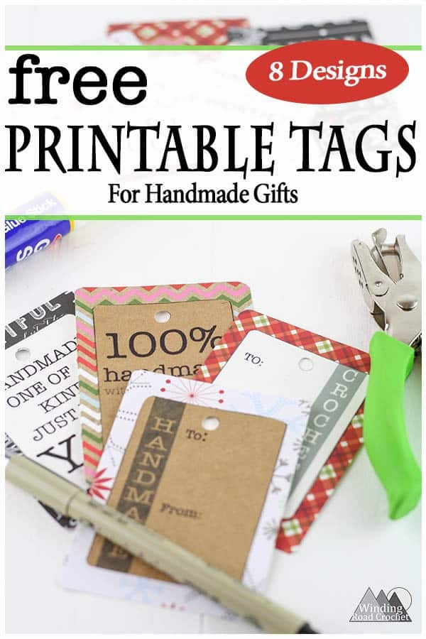Printable Gift Tags Handmade Labels Handmade Tags Crochet Gift Tag