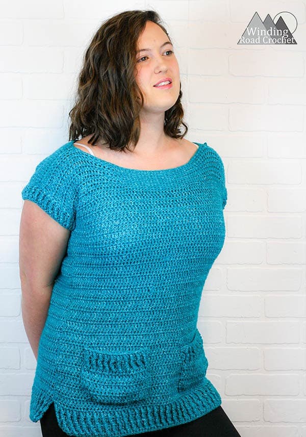 Crochet Tunic Tee Free Pattern - Winding Road Crochet