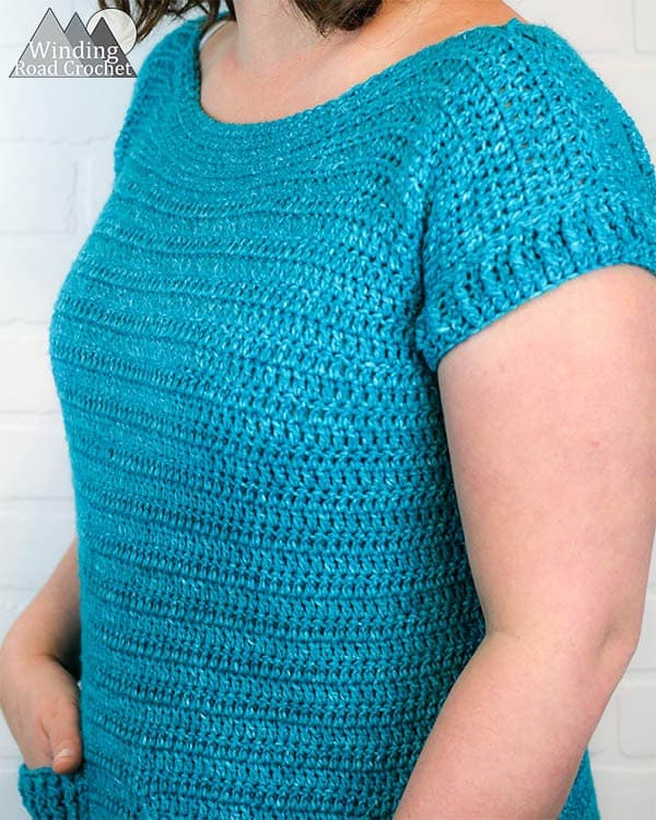 Crochet Tunic Tee Free Pattern - Winding Road Crochet