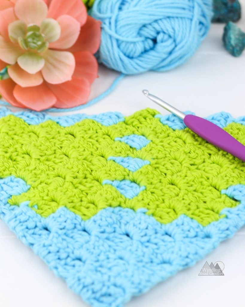 Four Leaf Clover C2C Graph - Winding Road Crochet