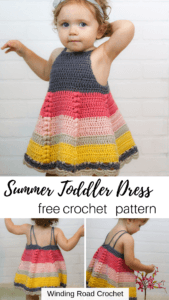 How to Crochet Toddler Dress Free Pattern - Winding Road Crochet