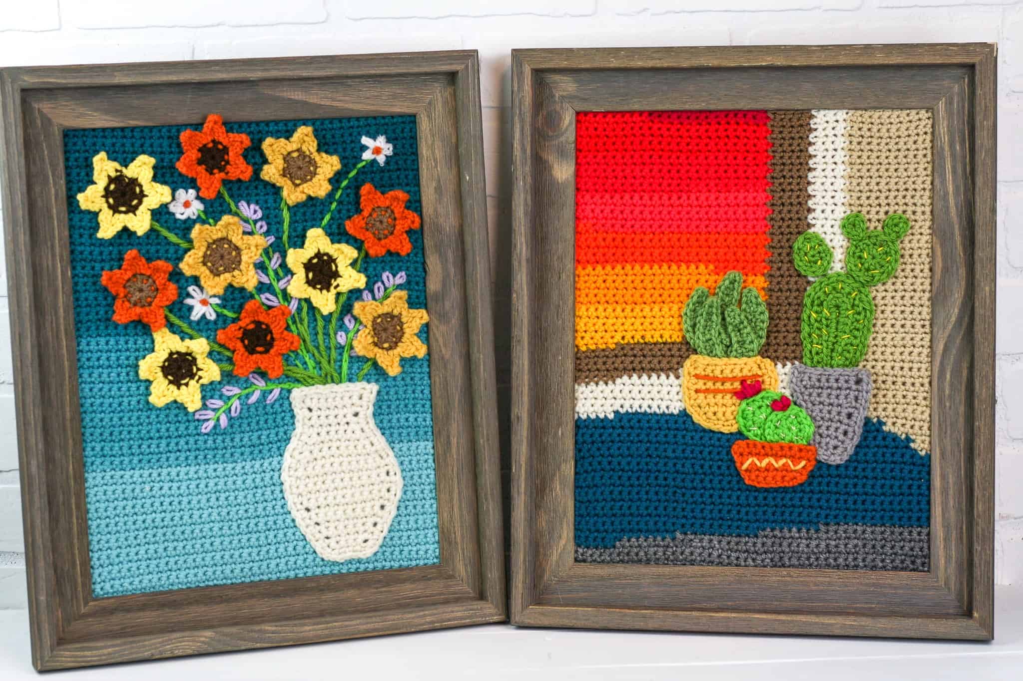 Crochet Appliques Crochet Paintings Part 3 Winding Road Crochet