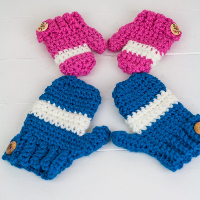 Toddler Crochet Mittens for Beginners - Winding Road Crochet