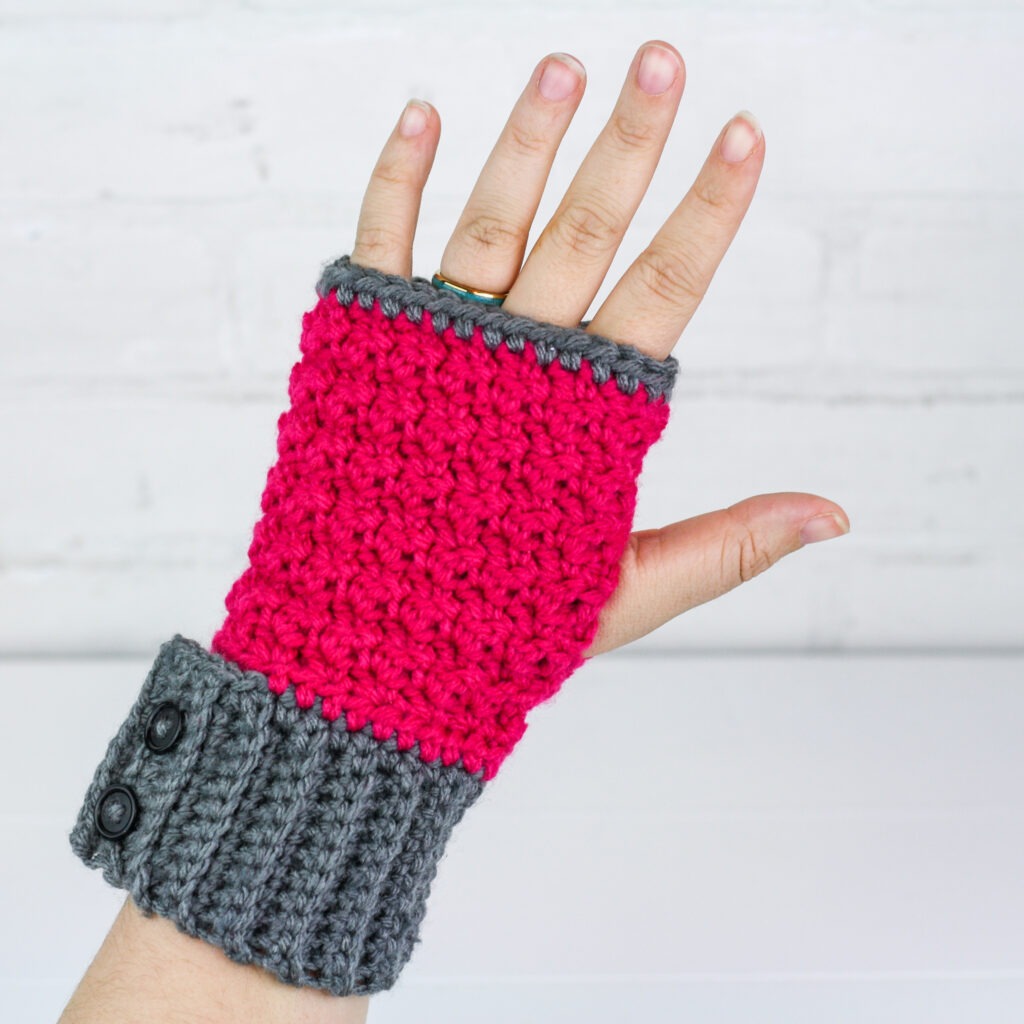 Crochet Fingerless Gloves Free Pattern - Winding Road Crochet