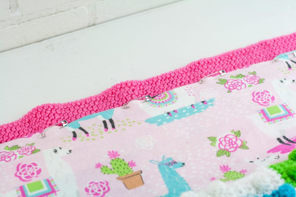 How to Line a Crochet Blanket with Fabric Winding Road Crochet