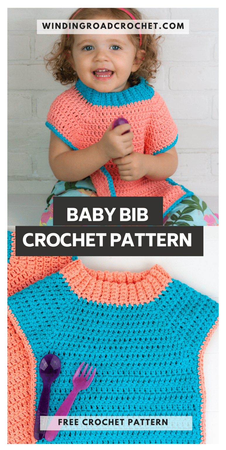 Easy Crochet Baby Bib Pattern - Winding Road Crochet