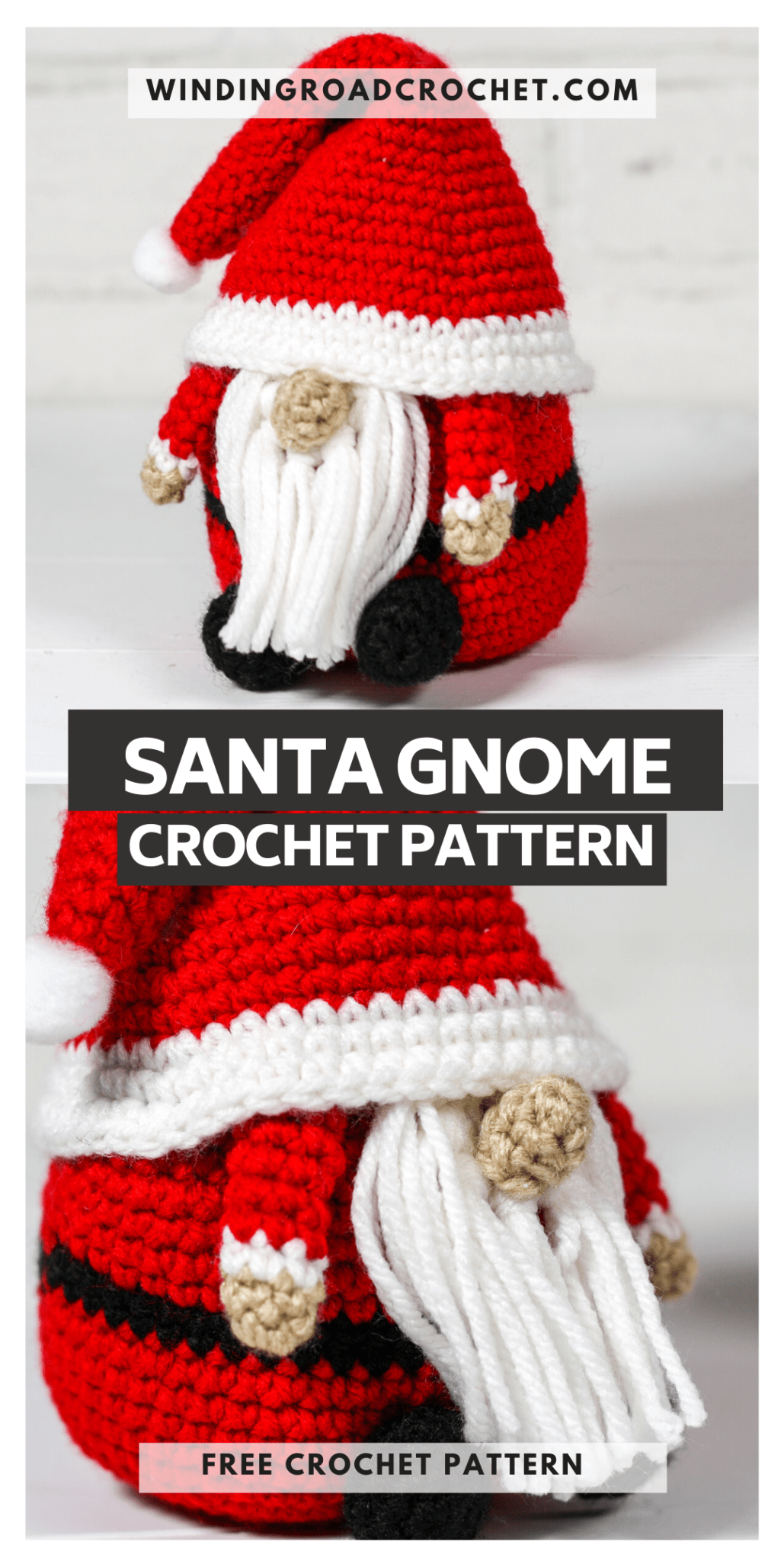 Crochet Santa Gnome Pattern Winding Road Crochet