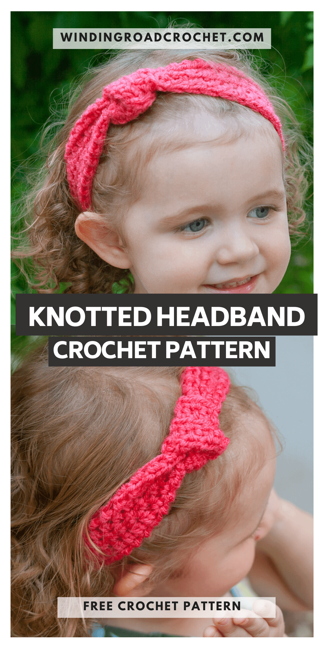 Beginner Crochet Knotted Headband Pattern Winding Road Crochet