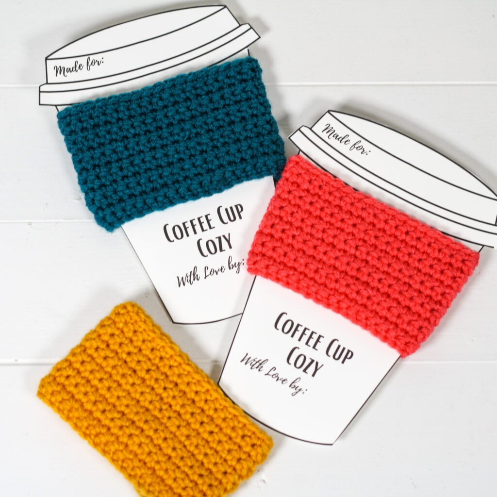 Beginner Crochet Coffee Cozy Pattern - Winding Road Crochet