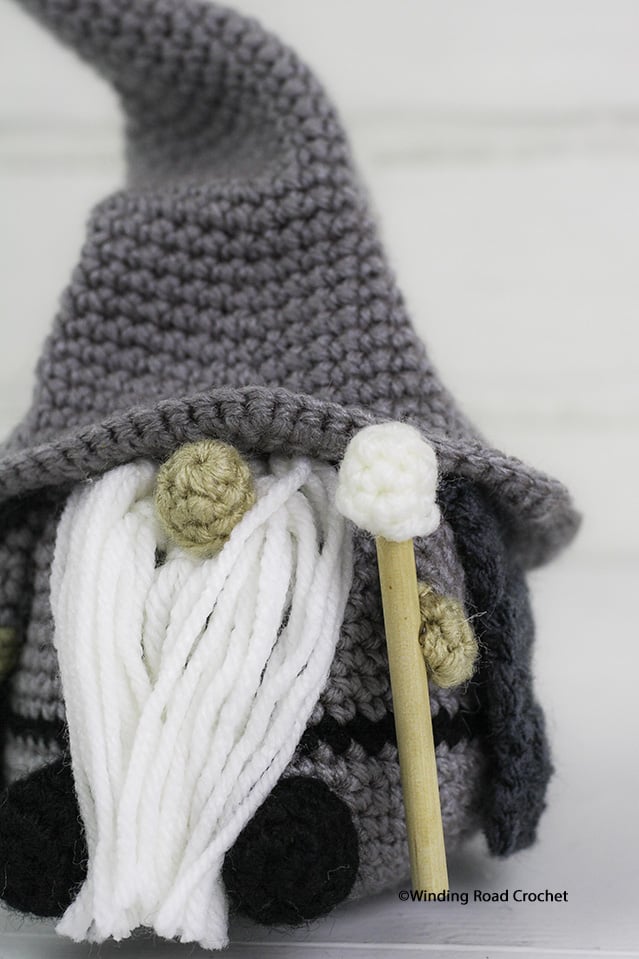 Epic Crochet Wizard Gnome - Easy Free Pattern - Winding Road Crochet