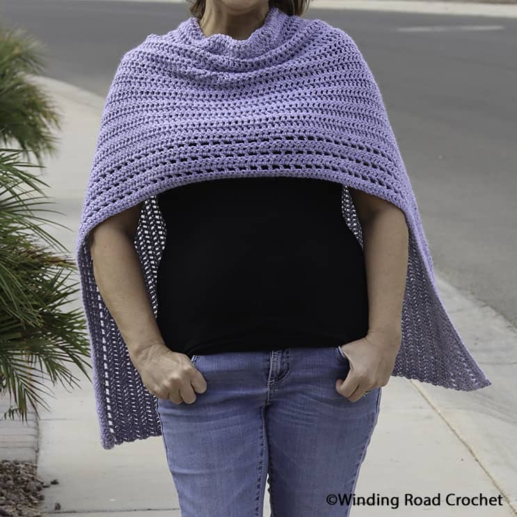 simple crochet poncho