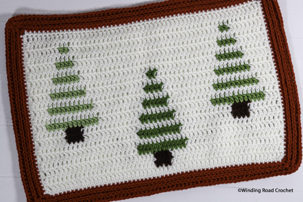 Crochet Table Runner for the Holidays Free Pattern - Winding Road Crochet