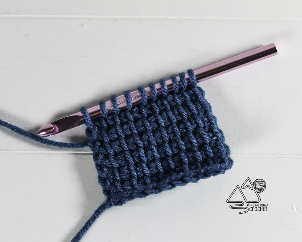 5 Simple Stitches for Tunisian Crochet Beginners + Tips!