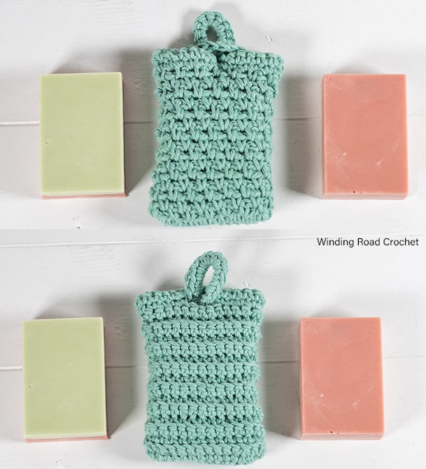 Crochet Soap Saver and Washcloth Free Crochet Pattern - Winding Road ...