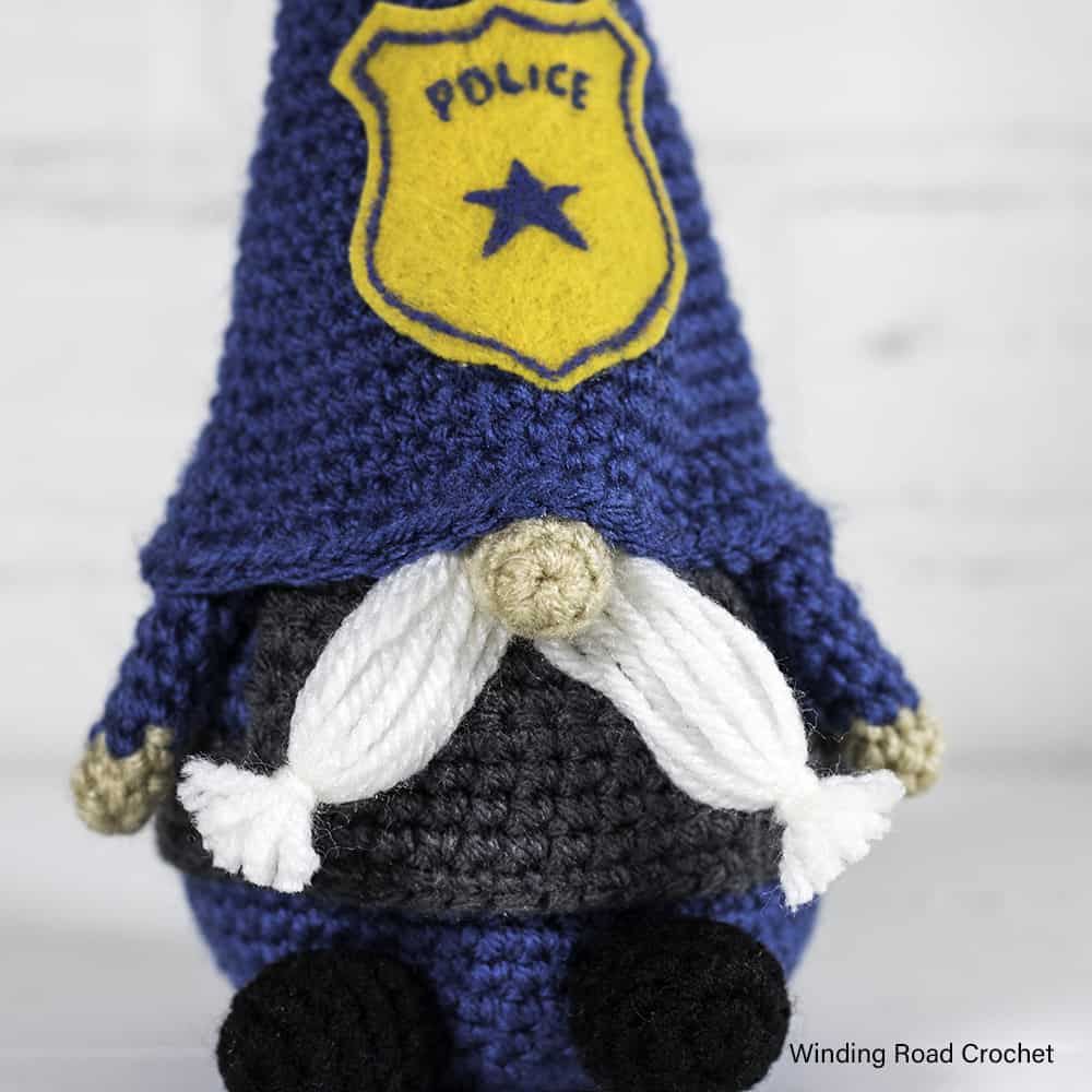 Crochet Police Gnome Free Crochet Pattern Winding Road Crochet