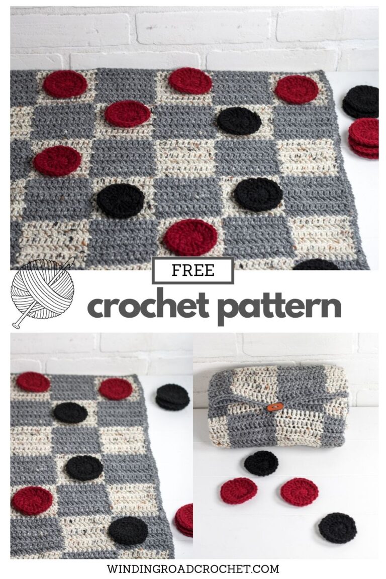 Portable Crochet Checkerboard Pattern An Easy Giant Game Winding