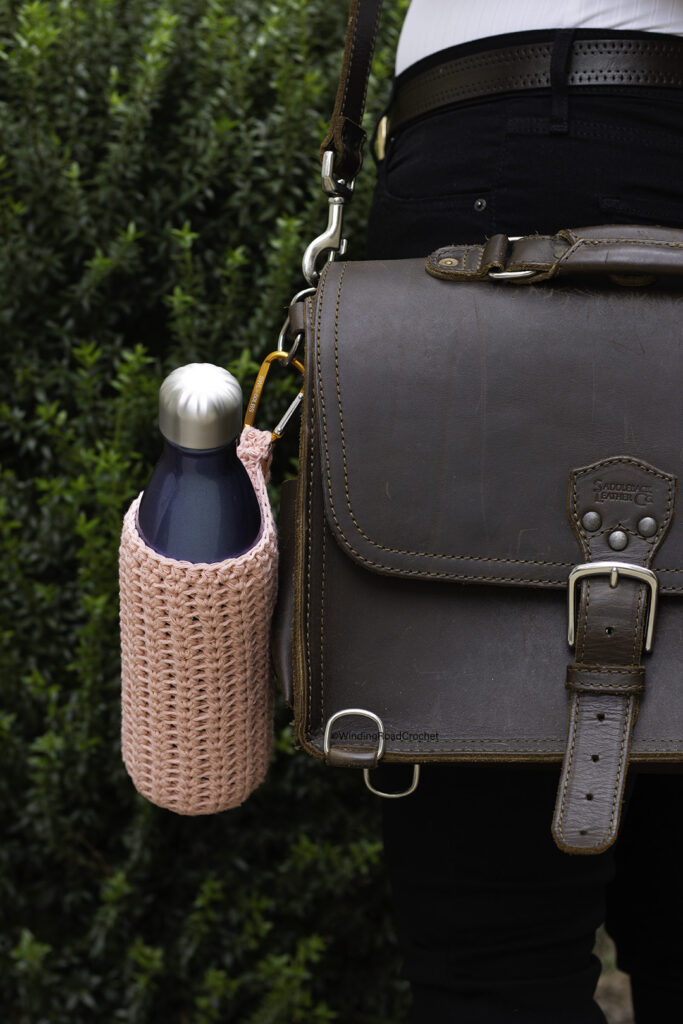 Crochet water bottle online bag