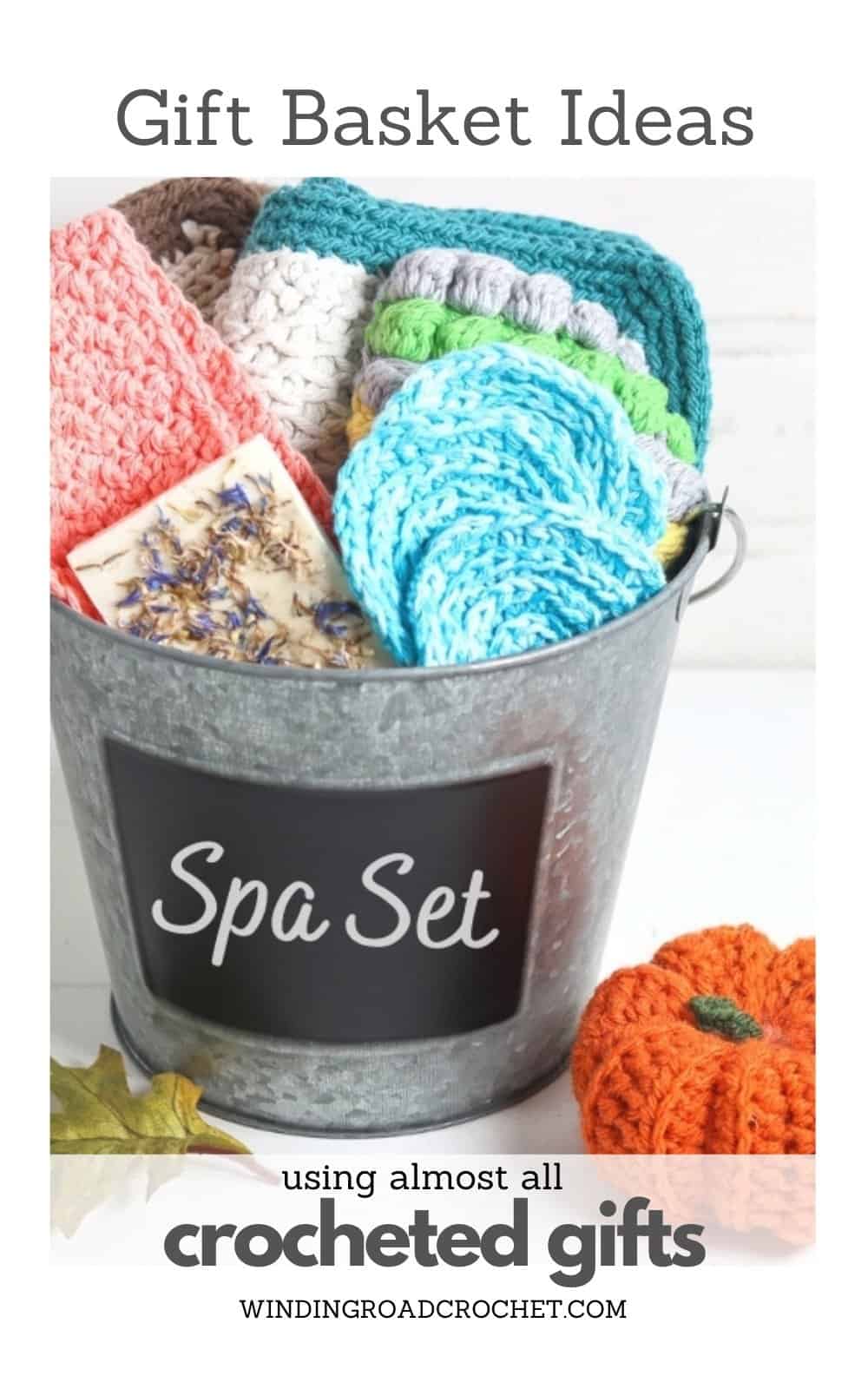 Crochet Gift Basket Ideas using Free Crochet Patterns Winding Road