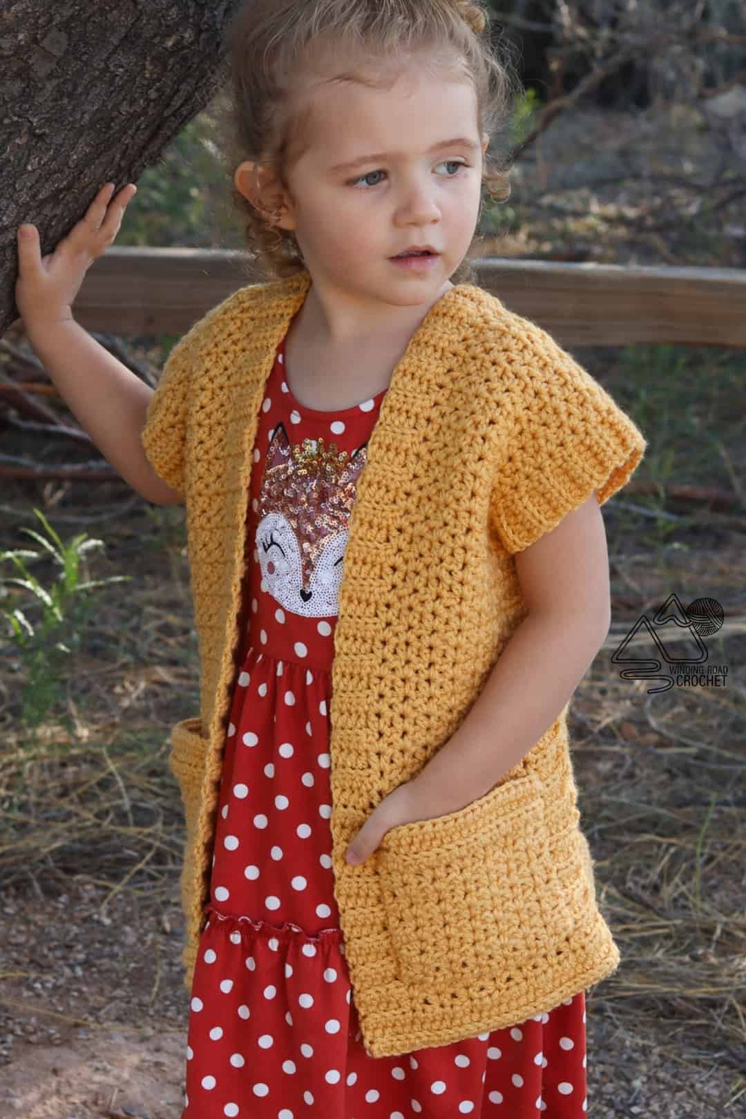 Crochet Short Sleeve Cardigan Free Pattern and Video Winding Road Crochet