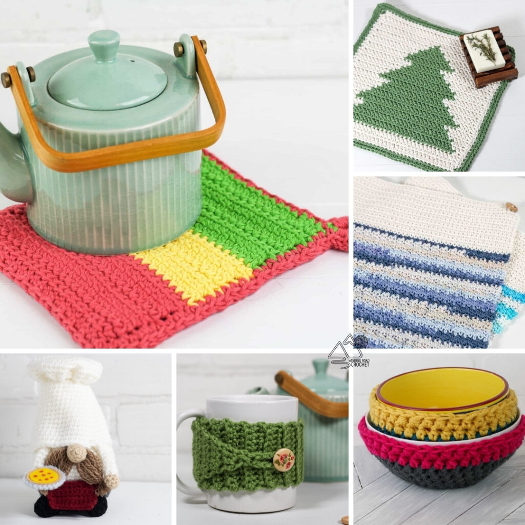 Crochet Gift Basket Ideas using Free Crochet Patterns Winding Road