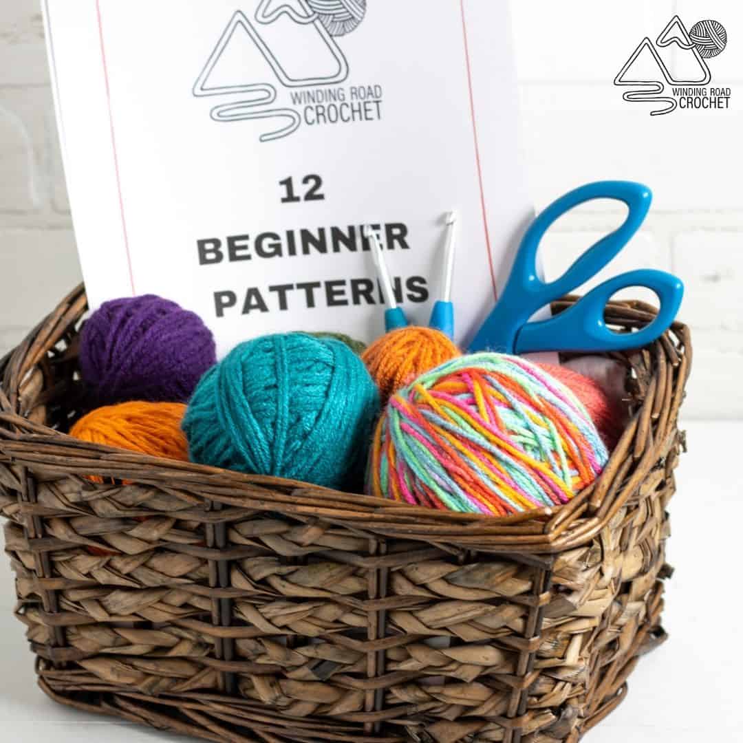 Crochet Gift Basket Ideas using Free Crochet Patterns - Winding Road ...