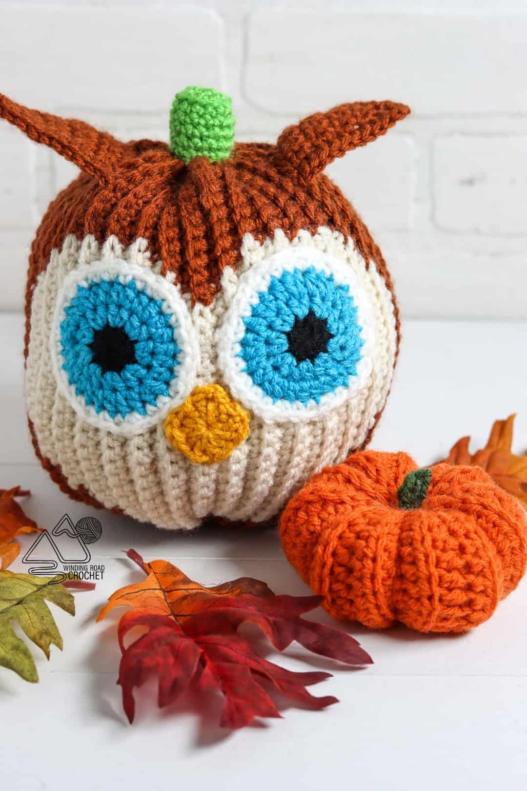 Crochet Owl Pumpkin Free Crochet Pattern Winding Road Crochet