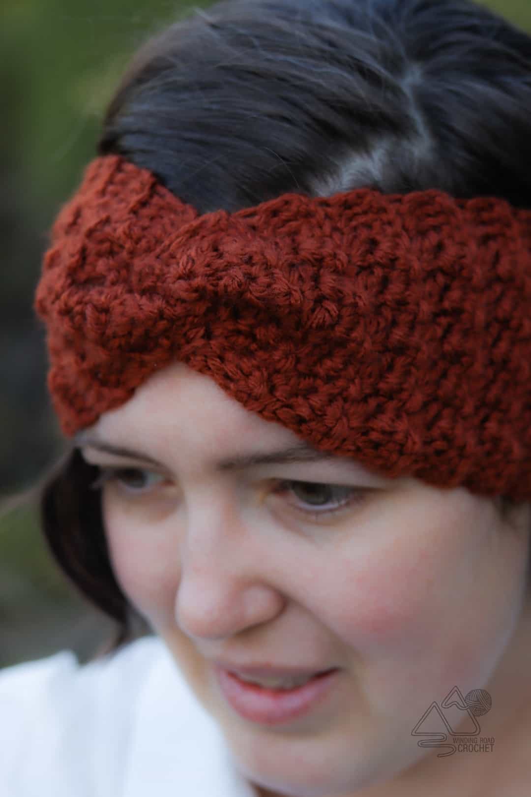 Crochet Textured Ear Warmer Free Pattern with Video Tutorial - Winding ...