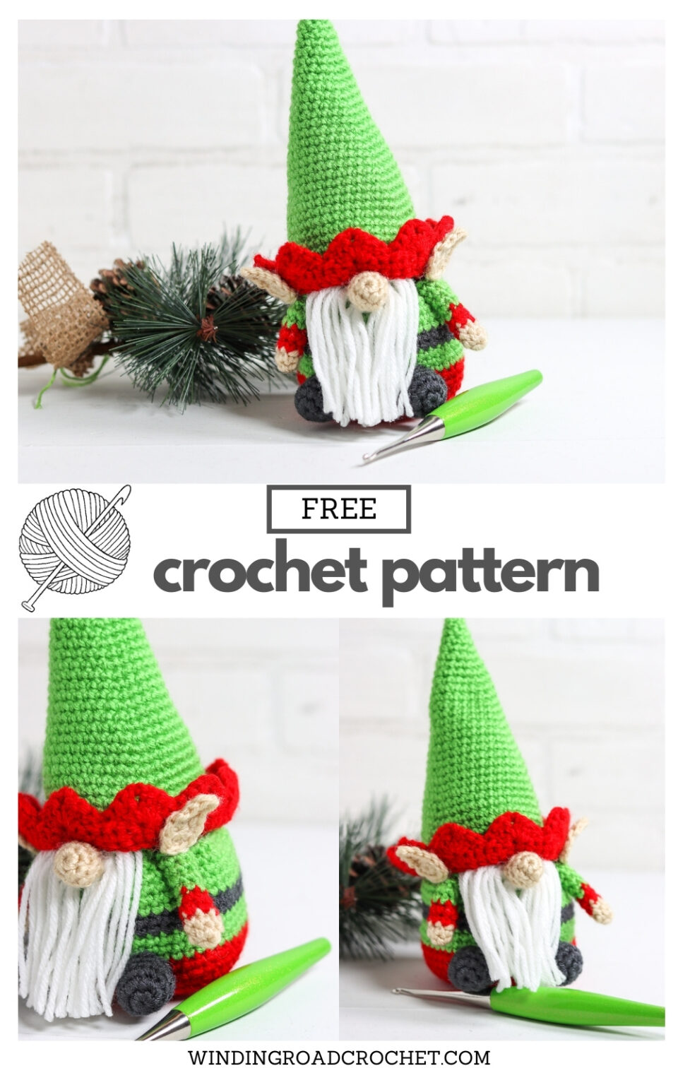 Crochet Elf Gnome Free Crochet Pattern Winding Road Crochet