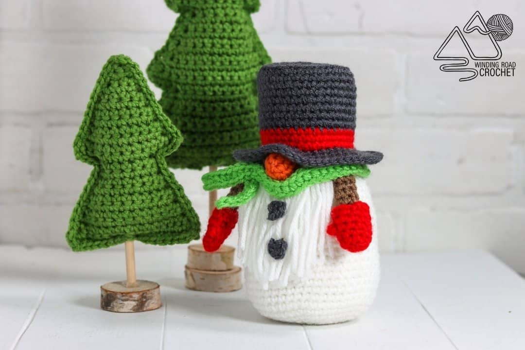 Crochet Snowman Gnome Free Crochet Pattern Winding Road Crochet