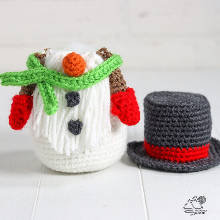 Crochet Snowman Gnome Free Crochet Pattern - Winding Road Crochet