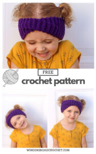 Criss-Cross Crochet Ear Warmer Free Pattern with Video - Winding Road ...