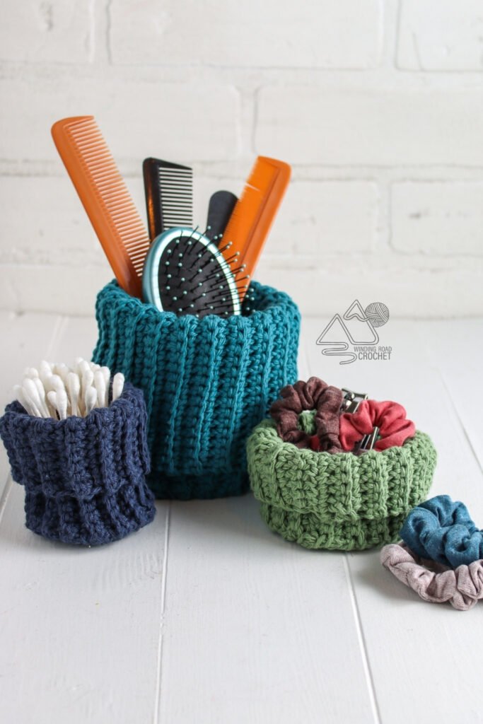 Crochet Mini Basket Pattern & Tutorial