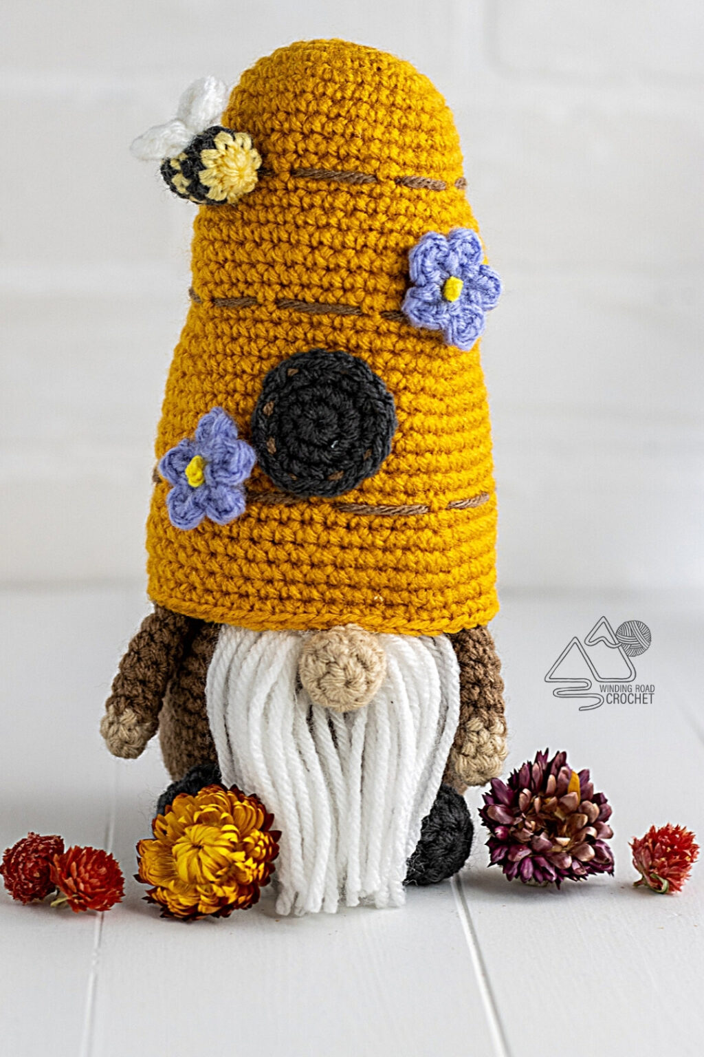 Crochet Beehive Gnome Free Crochet Pattern Winding Road Crochet