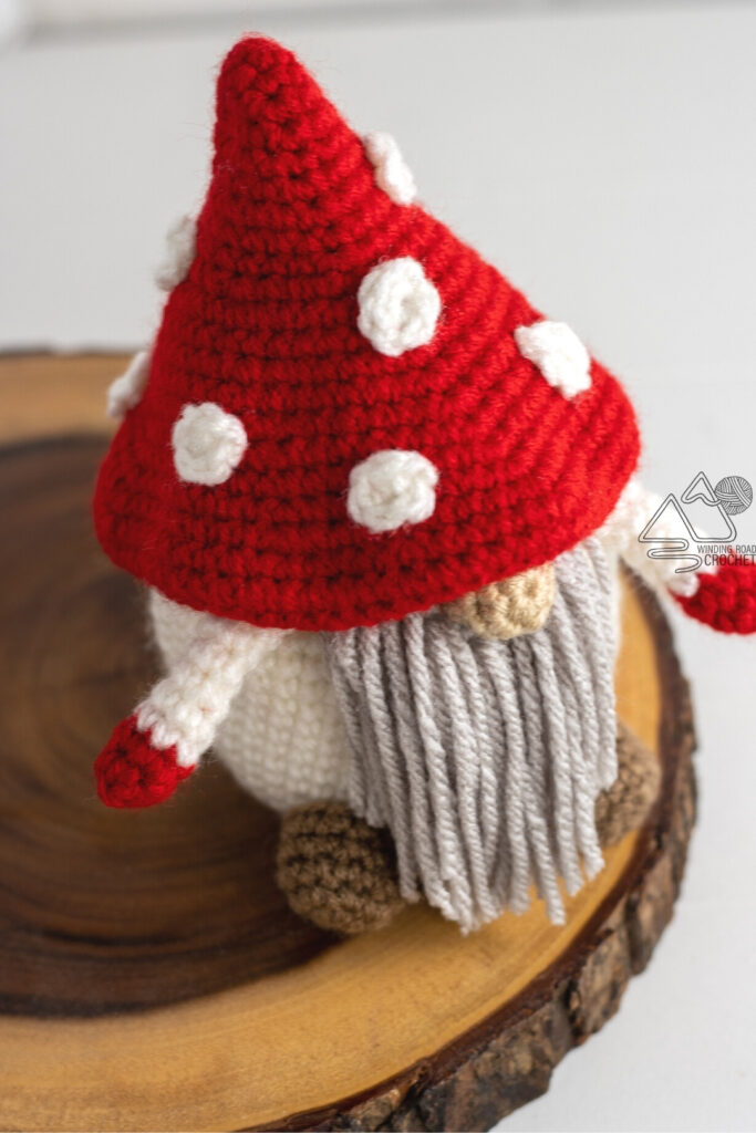 Crochet Mushroom Gnome Free Crochet Pattern - Winding Road Crochet