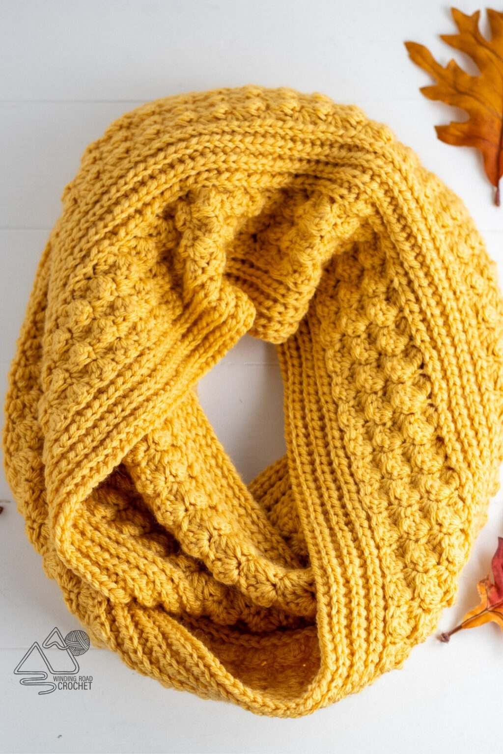 Crochet Fall Vibes Scarf Free Pattern with Video Tutorial Winding