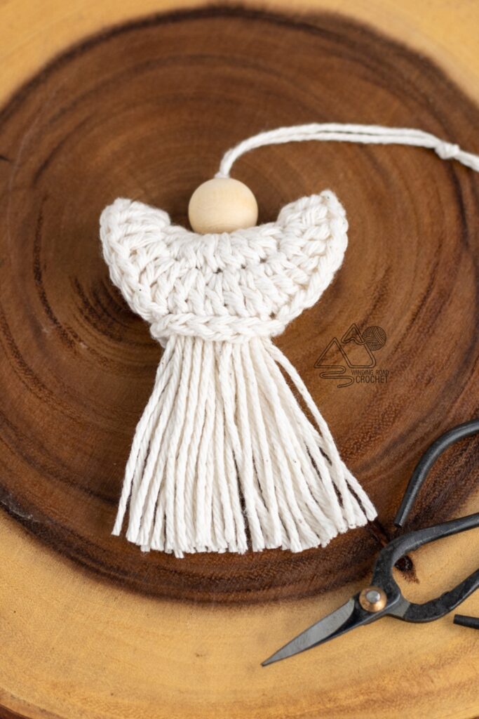 Crochet Angel Ornament Free Pattern And Video Tutorial Winding Road Crochet