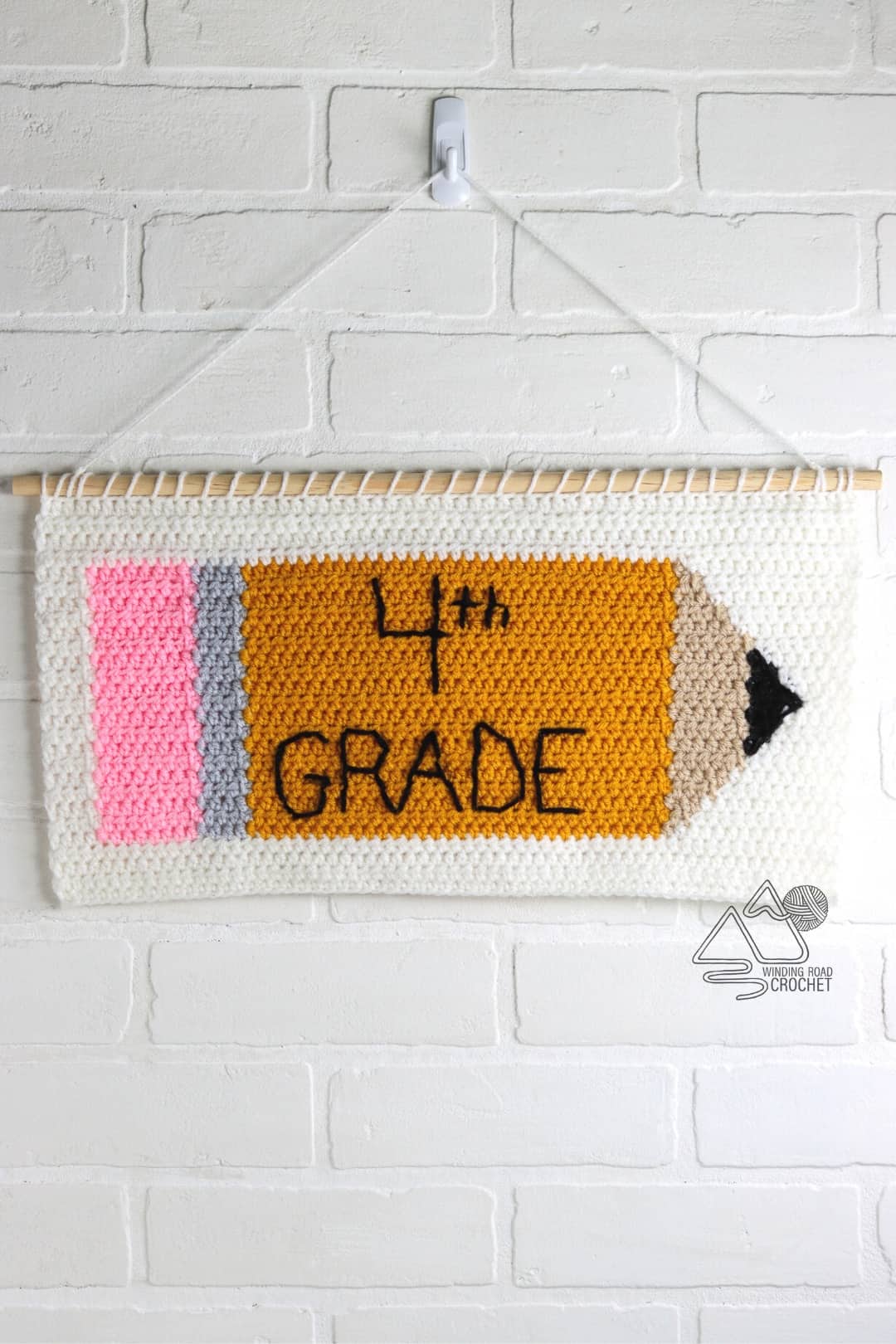 Crochet Pencil Banner Free Crochet Pattern Winding Road Crochet