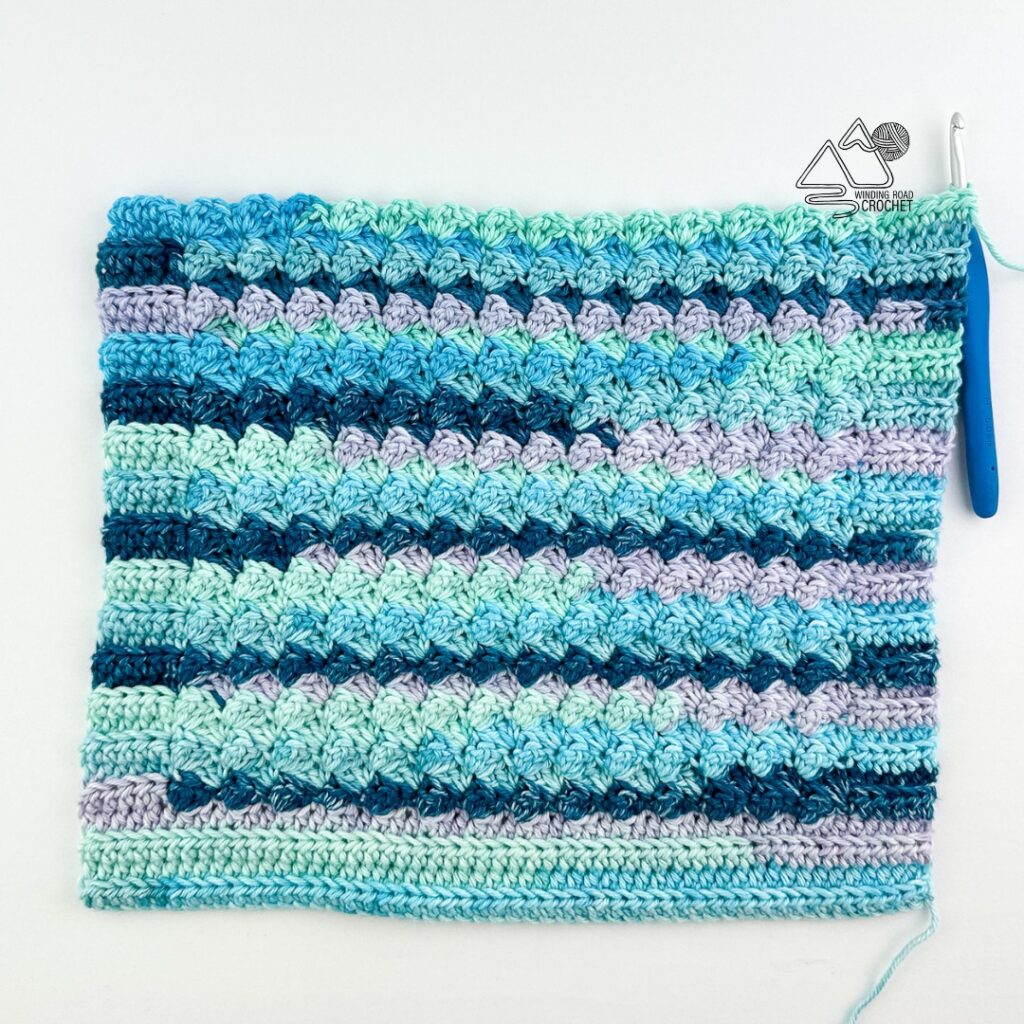 Textured Crochet Potholder Free Pattern and Video - Winding Road Crochet